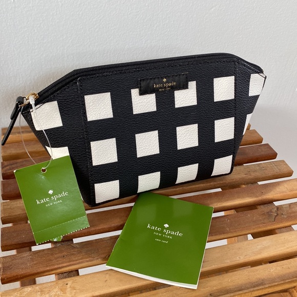 NWT Kate Spade Checkered Clutch ♠️ - Picture 7 of 7